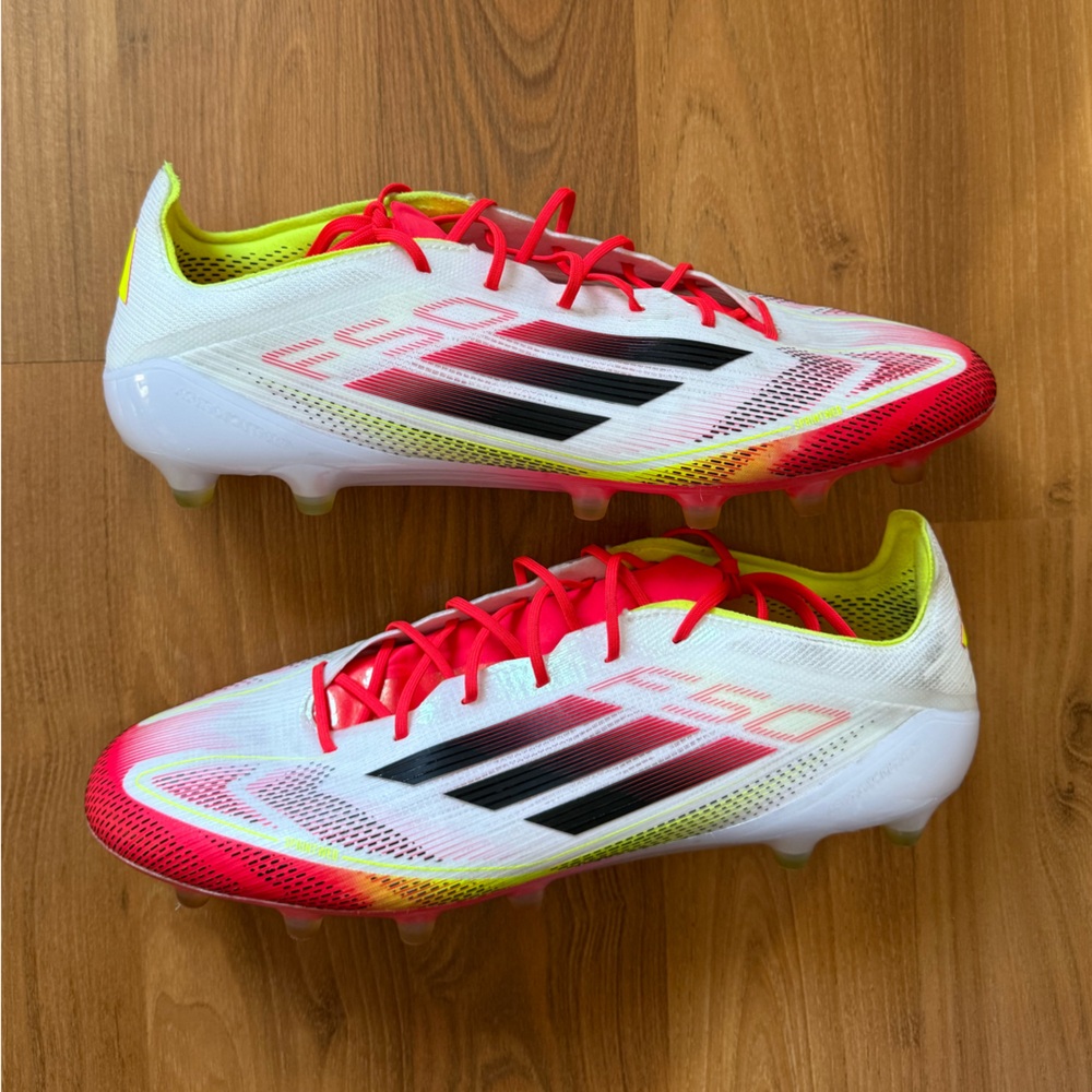 Adidas F50 Elite AG - White, Red, and Yellow